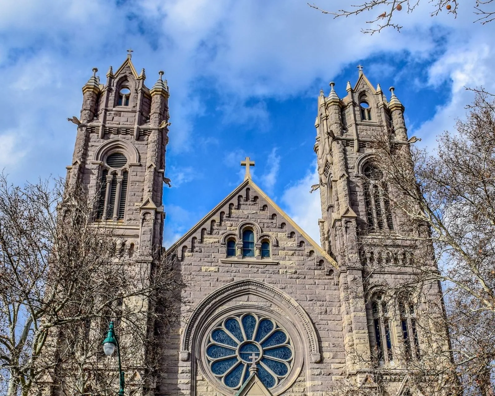The Cathedral of the Madeleine on South Temple, seat of the Catholic Diocese of Salt Lake City.