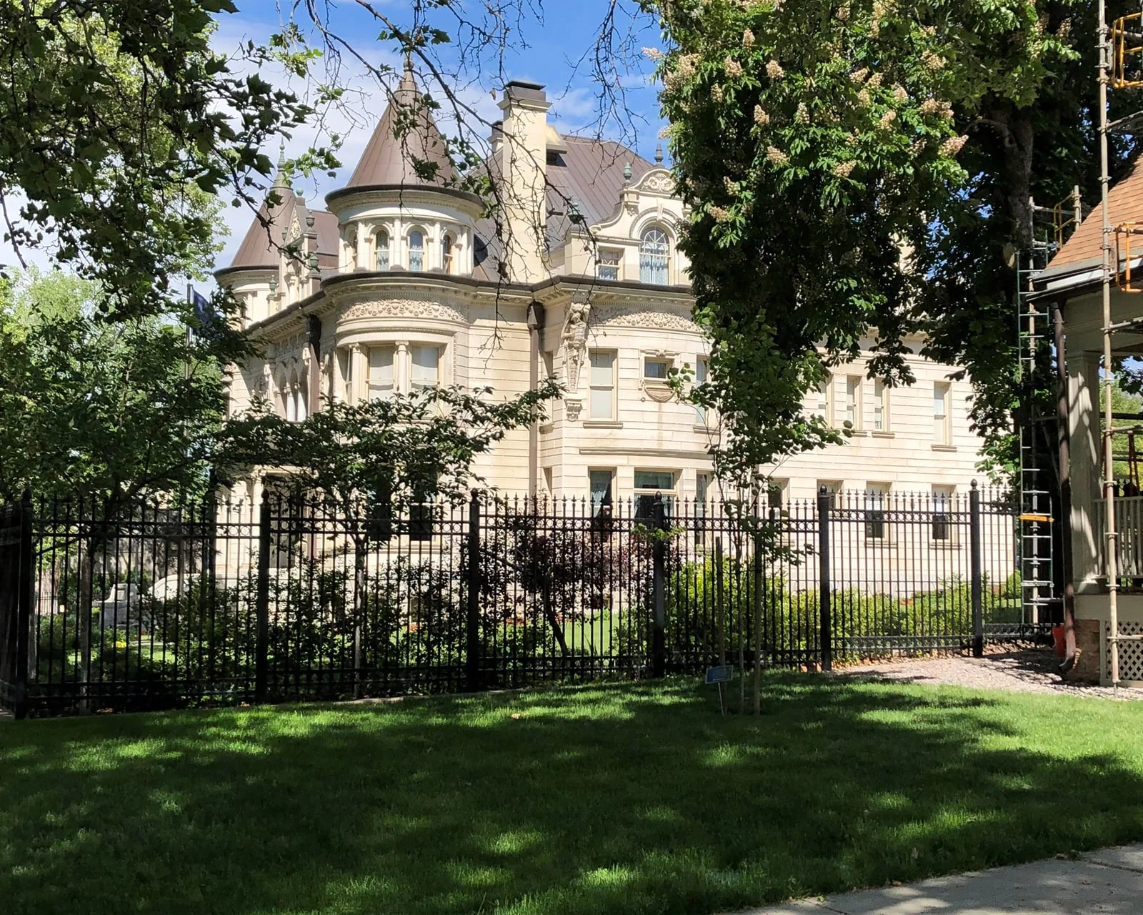 The Kearns Mansion on South Temple's mansion row, built with silver money and now the governor's residence.